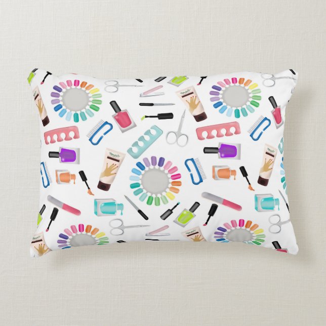 Nails Manicure Pedicure Beauty Salon  Dekokissen (Vorderseite)