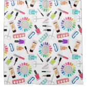 Nails Manicure Pedicure Beauty Salon Duschvorhang (Vorderseite)