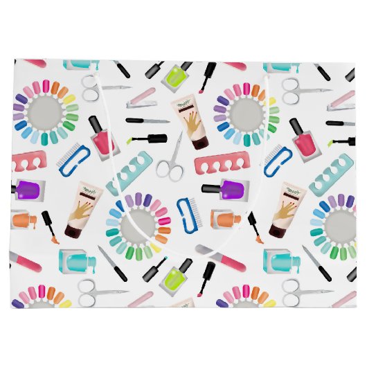 Nails Manicure Pedicure Beauty Salon Große Geschenktüte (Rückseite)