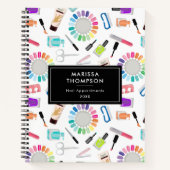 Nails Manicure Pedicure Beauty Salon Notizblock (Vorderseite)