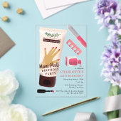 Nails Manicure Pedicure Mani Pedi Girls Birthday Acryleinladungen (In Situ (Hochzeit))