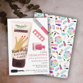 Nails Manicure Pedicure Mani Pedi Girls Birthday Einladung