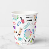 Nails Manicure Pedicure Mani Pedi Girls Birthday Pappbecher (Rückseite)