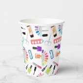 Nails Manicure Pedicure Mani Pedi Girls Birthday Pappbecher (Rechts)