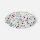 Nails Manicure Pedicure Mani Pedi Girls Birthday Pappteller (Schrägansicht)