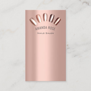 Nails Manicure Pedicure Skinny Rose Gold Beruf Visitenkarte