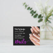Nails Manicure Stylish Visitenkarte (Stehend Vorderseite)