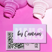 NAILS Nageltechniker Beruflich Lila rosa Visitenkarte