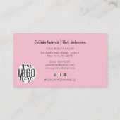 Nails Pinselstrichschrift für Wasserfarben Visitenkarte (Rückseite)