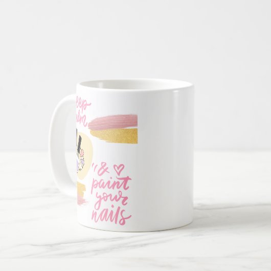 NAILS QUOTE DESIGN KAFFEETASSE (Vorderseite Links)