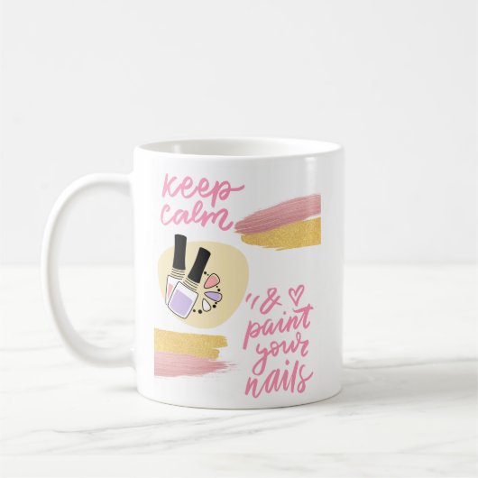 NAILS QUOTE DESIGN KAFFEETASSE (Links)