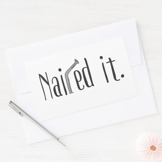 Nails Rechteckiger Aufkleber (Umschlag)