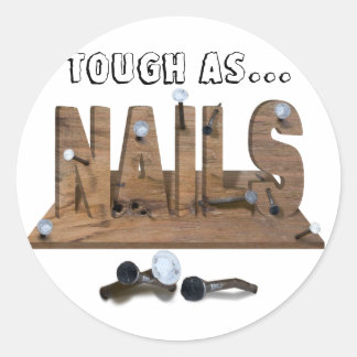 NAILS RUNDER AUFKLEBER