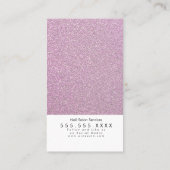 Nails Salon Beauty Artist QR Code Imitate Glitzer Visitenkarte (Rückseite)