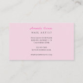 Nails Salon Business Card Visitenkarte (Rückseite)