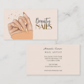 Nails Salon Business Card Visitenkarte (Vorne/Hinten)
