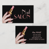 Nails Salon Makeup Künstler Kosmetologe Visitenkarte (Vorne/Hinten)