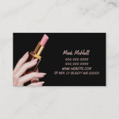 Nails Salon Makeup Künstler Kosmetologe Visitenkarte (Rückseite)