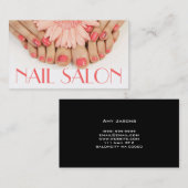 Nails Salon Manicure Kunstschätze Wellness-Center Visitenkarte (Vorne/Hinten)