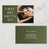 Nails Salon Manicure Kunstschätze Wellness-Center Visitenkarte (Vorne/Hinten)