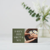 Nails Salon Manicure Kunstschätze Wellness-Center Visitenkarte (Stehend Vorderseite)