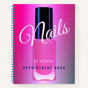 Nails Salon modern und elegant pink Terminkalender Notizblock