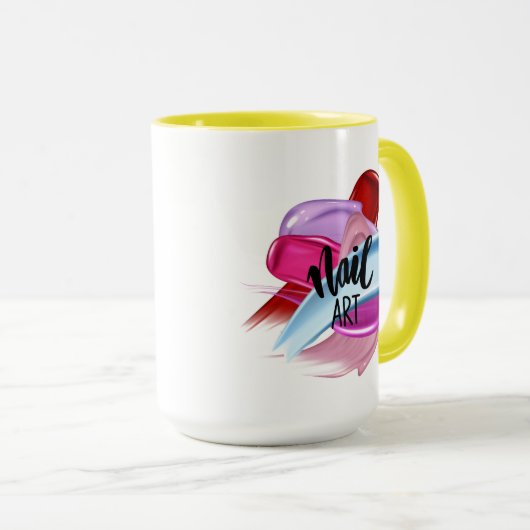 NAILS SALON QUOTE STIL TASSE (VorderseiteRechts)