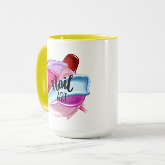 NAILS SALON QUOTE STIL TASSE (Vorderseite Links)