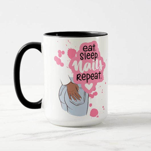 NAILS SALON QUOTE STIL TASSE (Links)