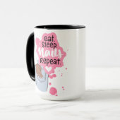 NAILS SALON QUOTE STIL TASSE (Vorderseite Links)