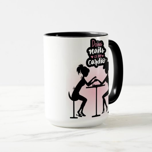 NAILS SALON QUOTE STIL TASSE (VorderseiteRechts)