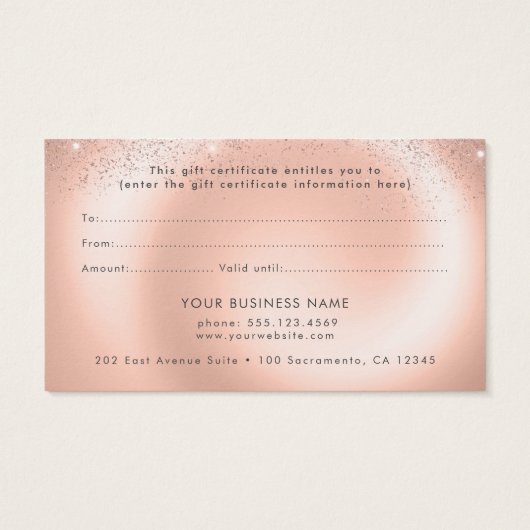 Nails Stilvolle Rose Gold (Rückseite)