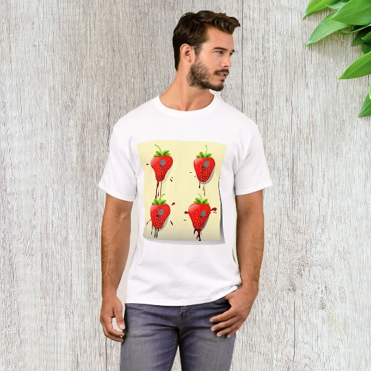 Nails Strawberries Mens T - Shirt