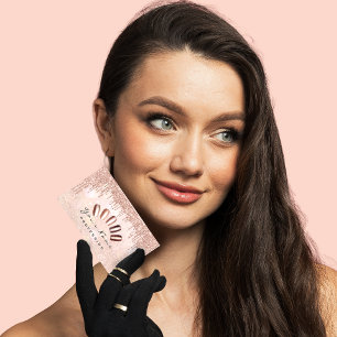 Nails Studio Tropfens Glitzer Manicure QR-Logo Visitenkarte