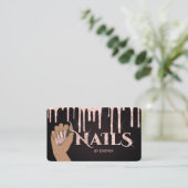 Nails Techniker Nagelkunstglasur modern Visitenkarte (Stehend Vorderseite)