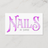 Nails Typografie Visitenkarte (Vorderseite)