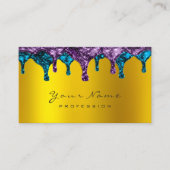 Nails Wachs Epilation Depilation Lila Aquamarines Visitenkarte (Vorderseite)