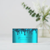 Nails Wachs Epilation Depilation Navy Ocean Blue Visitenkarte (Stehend Vorderseite)