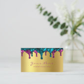 Nails Wachs Epilation Depilation Pink Gold Blue Aq Visitenkarte (Stehend Vorderseite)