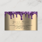 Nails Wachs Epilation Lila Violet Sepia Visitenkarte (Rückseite)