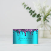 Nails Wachs Epilation Navy Lila BluTeal Visitenkarte (Stehend Vorderseite)