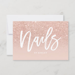 Nails-Zertifikat typografisches Rose