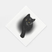 Nails zum Filtern von schwarzen Katzen Serviette (Ecke)
