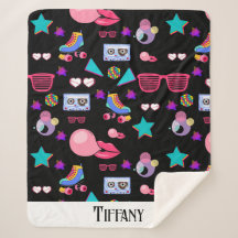 Naipes Retro black 80s Costume Vibrant culture pop