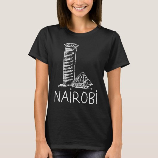 Nairobi City Kenya Souvenir für Männer Frauen 2 T-Shirt (Vorderseite)