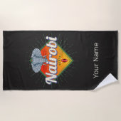 Nairobi Hauptstadt Kenya Elephant Vintages Afrika Strandtuch (Vorderseite)