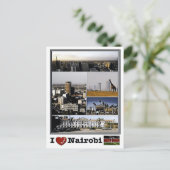 Nairobi - I love Mosaic - Kenya - Postkarte (Stehend Vorderseite)