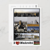 Nairobi - I love Mosaic - Kenya - Postkarte (Vorne/Hinten)