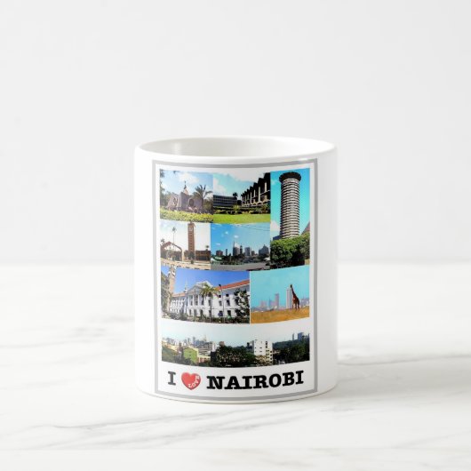 Nairobi - Kenia - I Liebe - Kaffeetasse (Mittel)