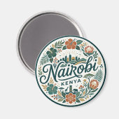 Nairobi Kenia Magnet (Vorderseite/Rückseite)